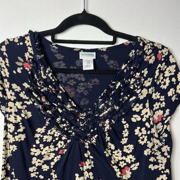 Lot Of 2 Motherhood Maternity Floral Tops Women’s Size Medium - Picture 10 of 14